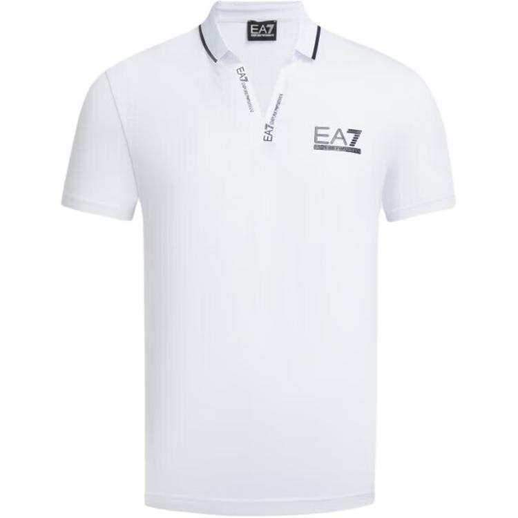 EMPORIO ARMANI EA7 SS24 Polo Shirt Men's White