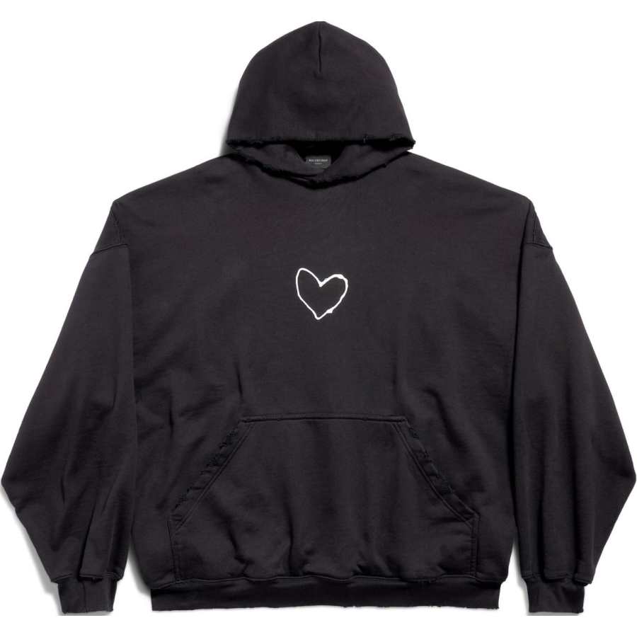 Balenciaga FW24 Sweatshirt Loose Fit Unisex Black