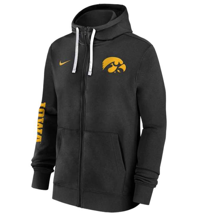 Nike Nike Iowa Hawkeyes Sideline Team Issue Men's Nike College Full Zip Hoodie