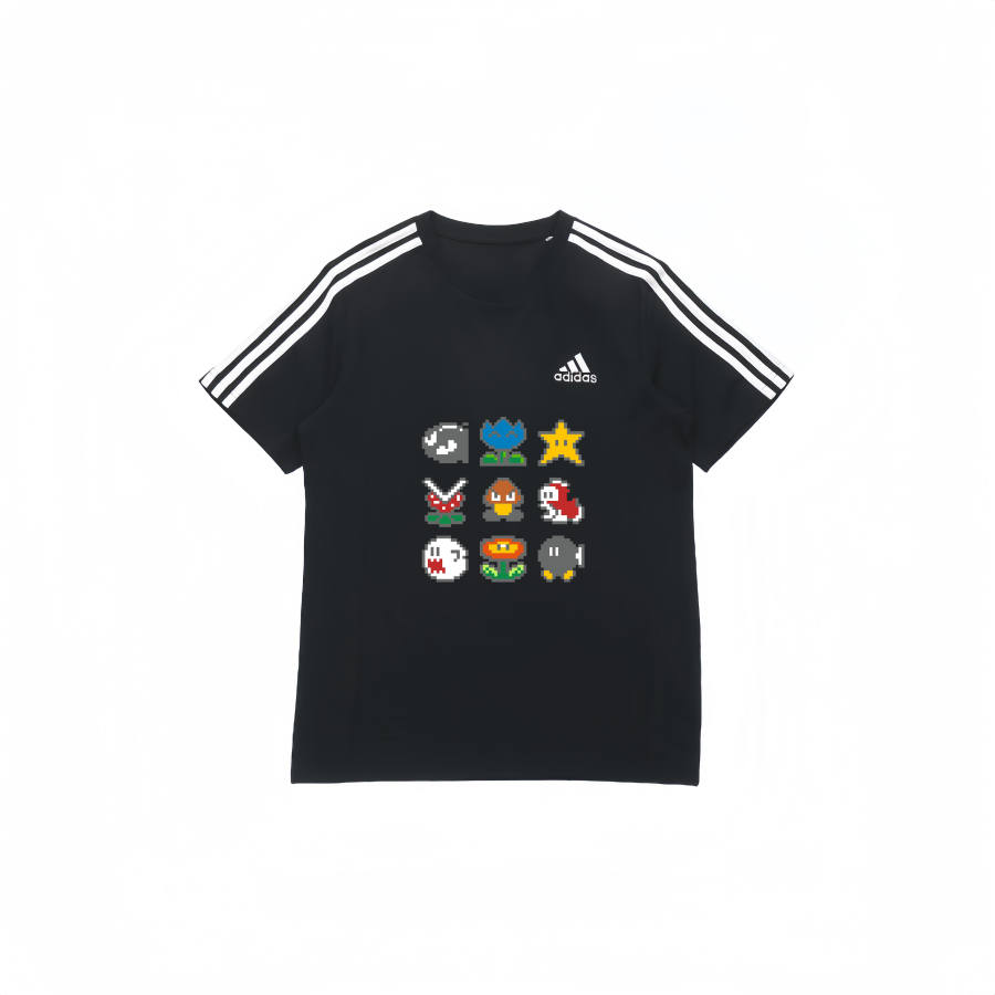 Adidas Adidas T Shirts Unisex Black Crew Neck Moderate Straight Fit