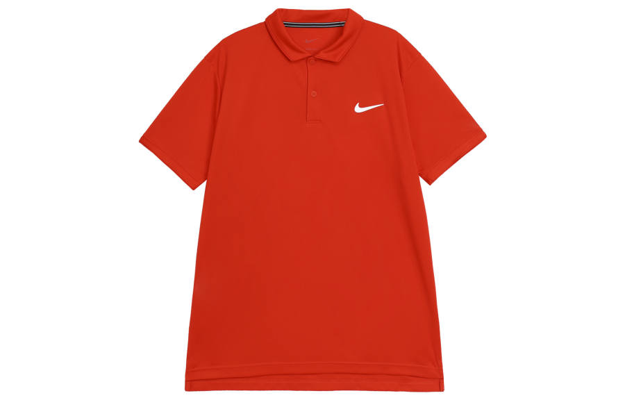 Nike Nike Polo Shirts Men's Red Polo Collar Moderate Straight Fit