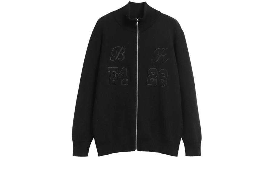 F426 F426 Sweaters Unisex Stand Collar Moderate Cardigan
