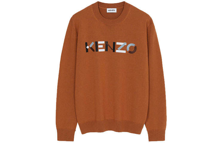 KENZO KENZO Sweaters Men's Orange Crew Neck Moderate Other