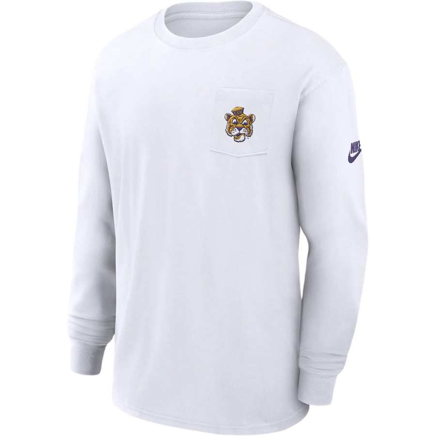 Nike Nike Lsu Tigers Legacy Max90 Pocket Men's Nike College Long Sleeve T Shirt