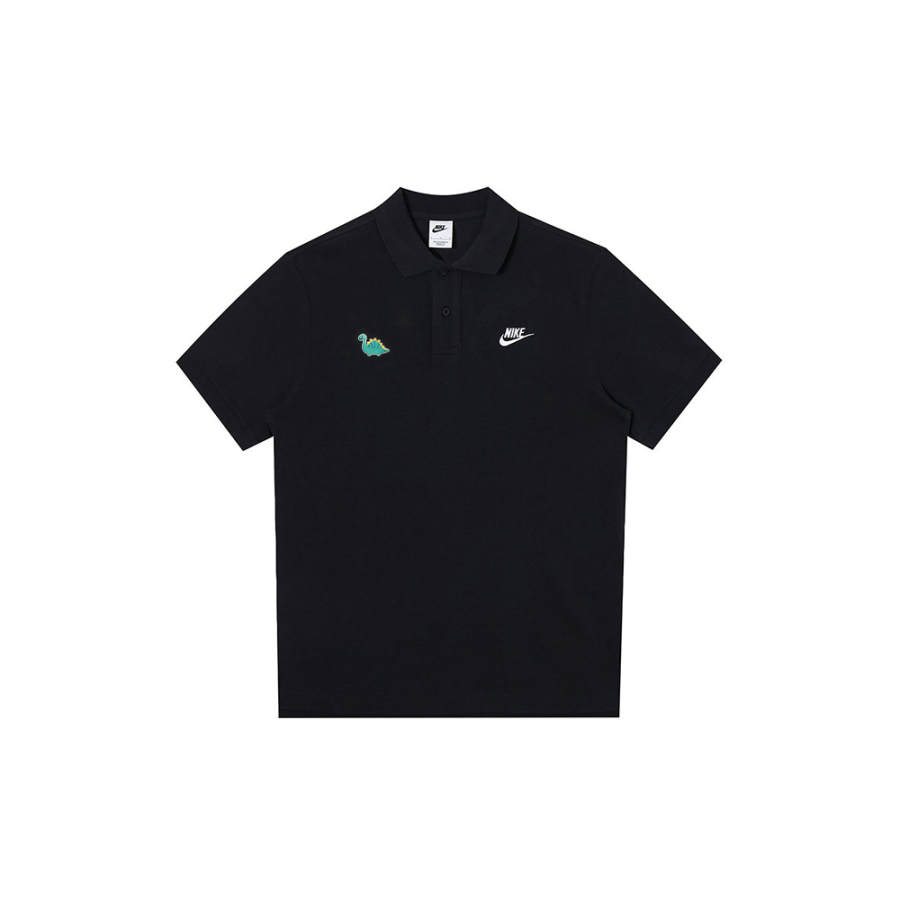 Nike Nike Polo Shirts Unisex Black Polo Collar Moderate Straight Fit