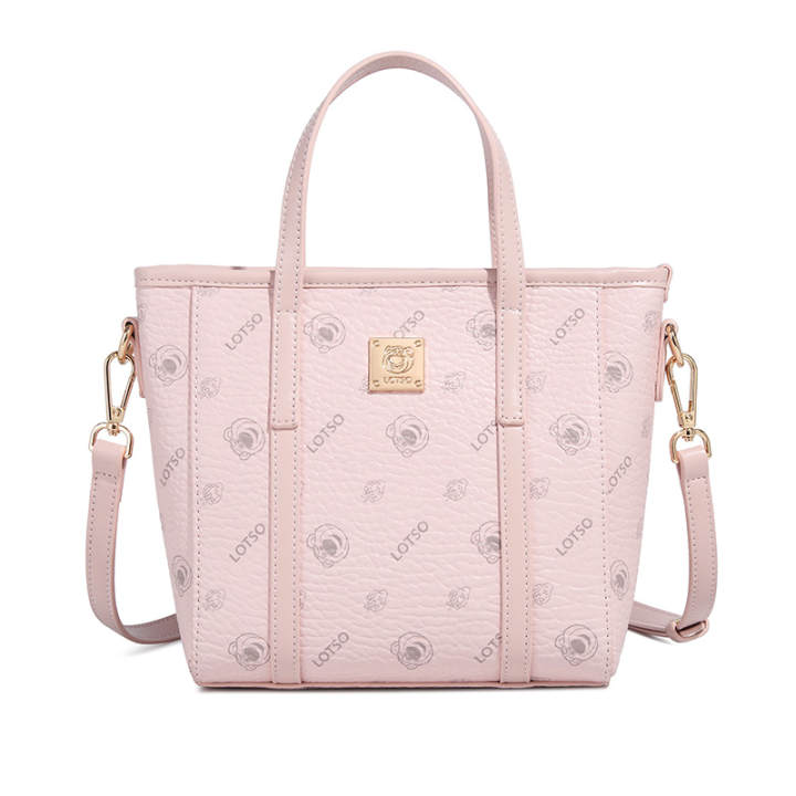 Disney Disney Lotso Fabric Handbag Women's Pink/Milk Tea