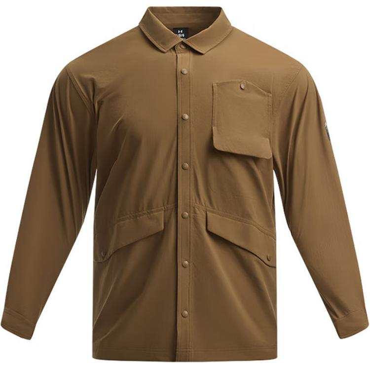 Under Armour Shirts Men's Brown Lapel Moderate Other