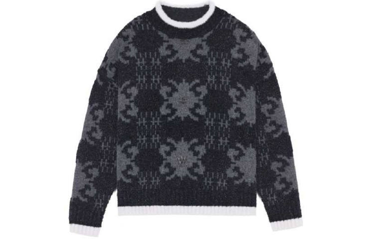 WE11DONE WE11DONE FW21 Sweater Unisex Black Gray