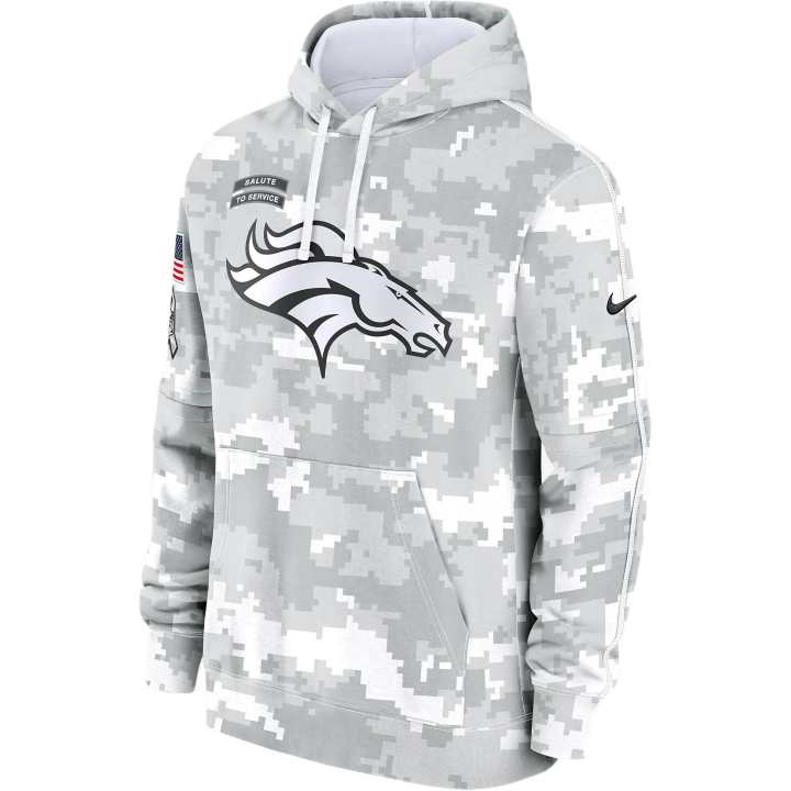 Nike Nike Denver Broncos Salute To Service Primary Edge Club Men's Nike Nfl Pullover Hoodie