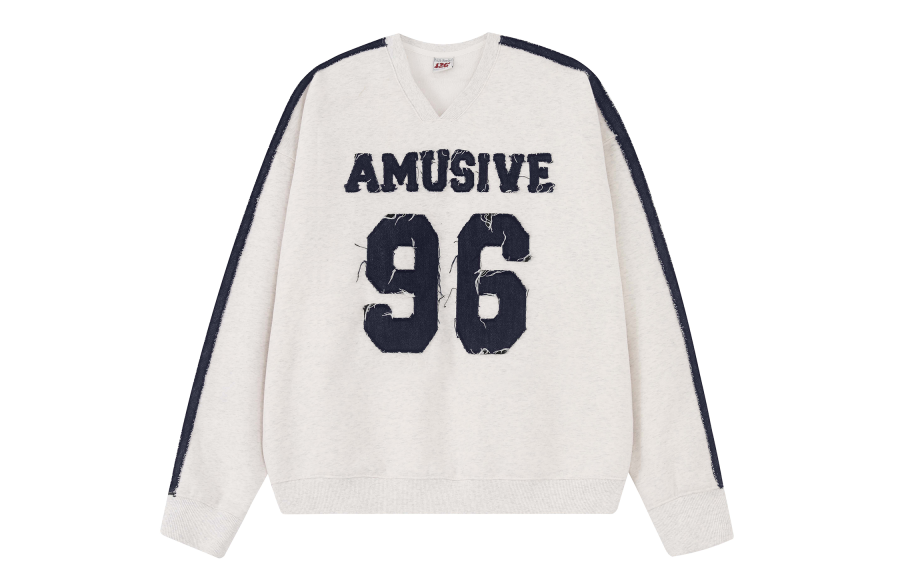 F426 Sweatshirts Unisex V Neck Moderate