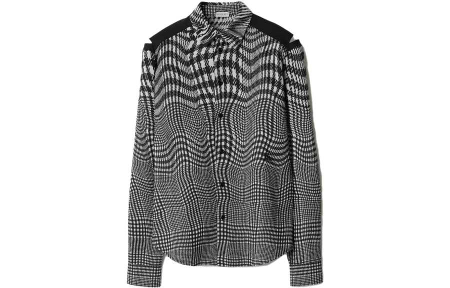Burberry Shirt Men's Black White