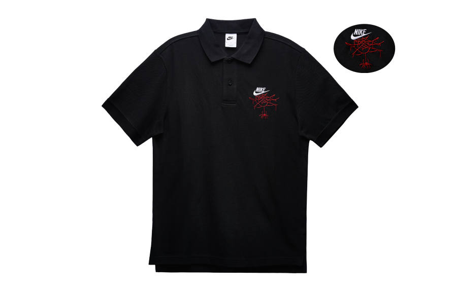 Nike Nike Polo Shirts Men's Black Polo Collar Moderate Straight Fit