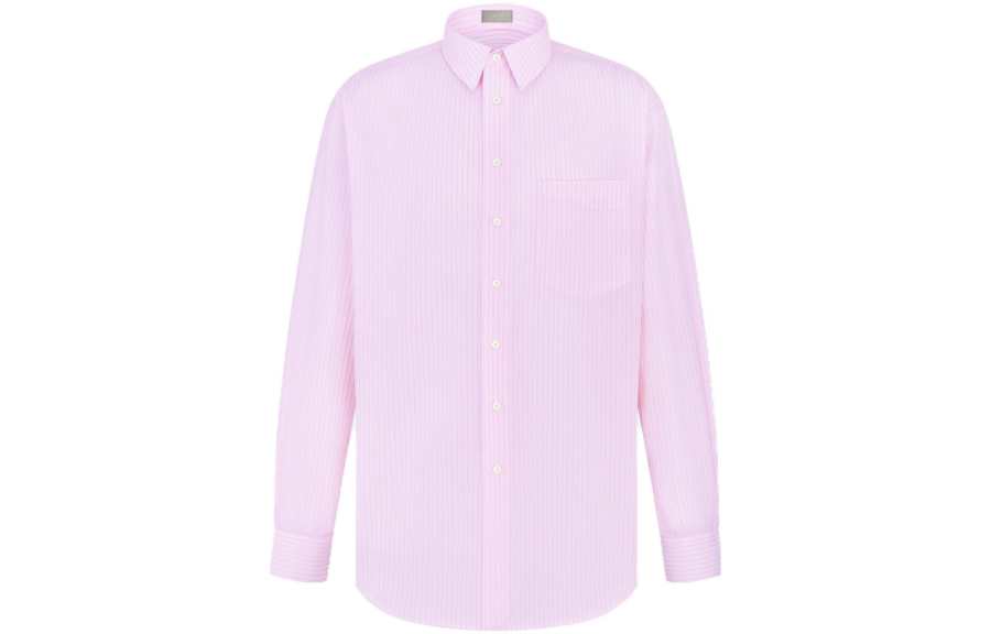 DIOR DIOR Shirts Men's Pink Lapel Moderate Other