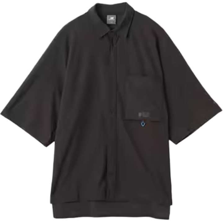 New Balance New Balance Oversized S/S Sunshield Shirt Unisex Black Cement