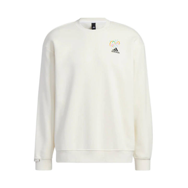 Adidas Adidas Sweatshirts Unisex White Crew Neck Moderate Regular
