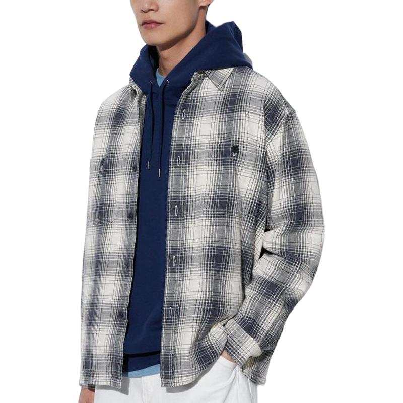 UNIQLO Shirts Men's Dark Gray Lapel Moderate Other