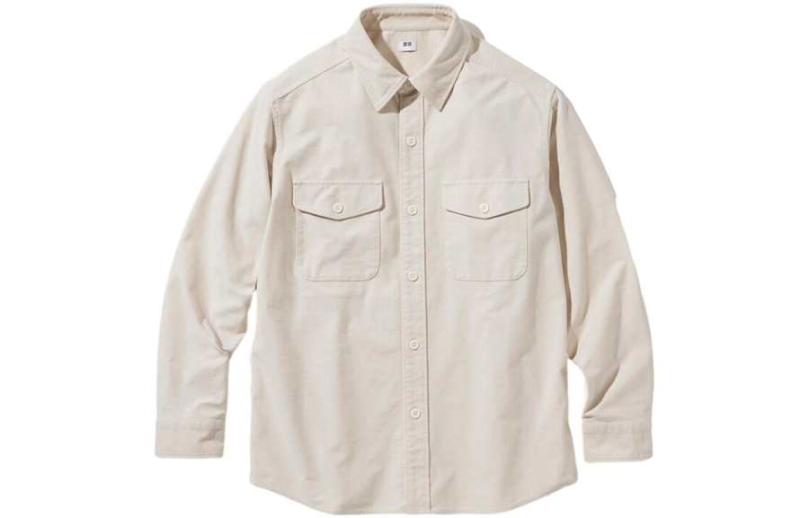 UNIQLO Shirts Men's Ivory Moderate Other