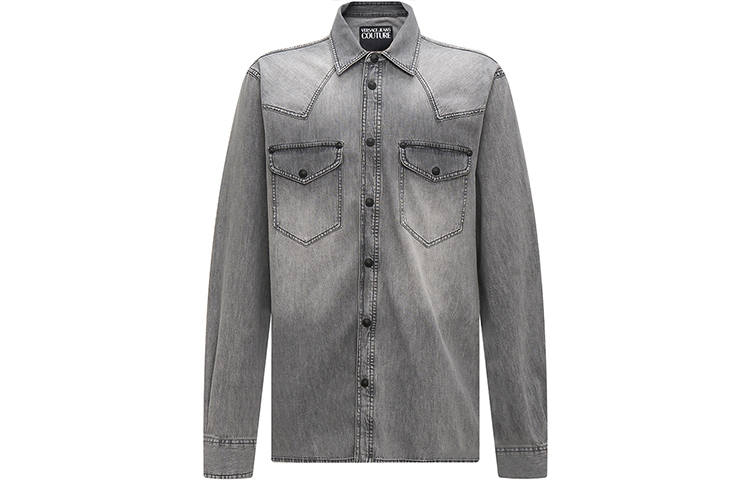 VERSACE JEANS COUTURE Shirt Men's Gray
