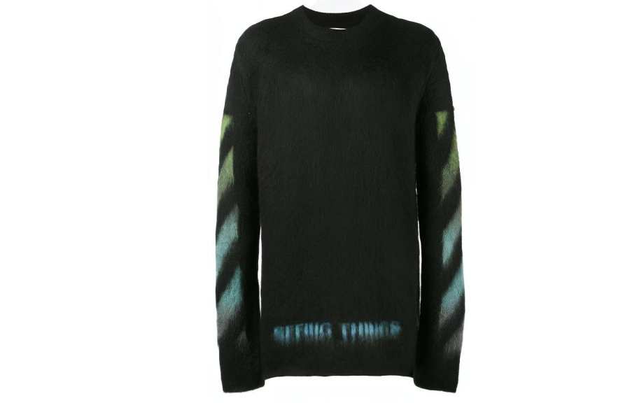 OFF-WHITE OFF WHITE Sweater Loose Fit Men's Blue Green