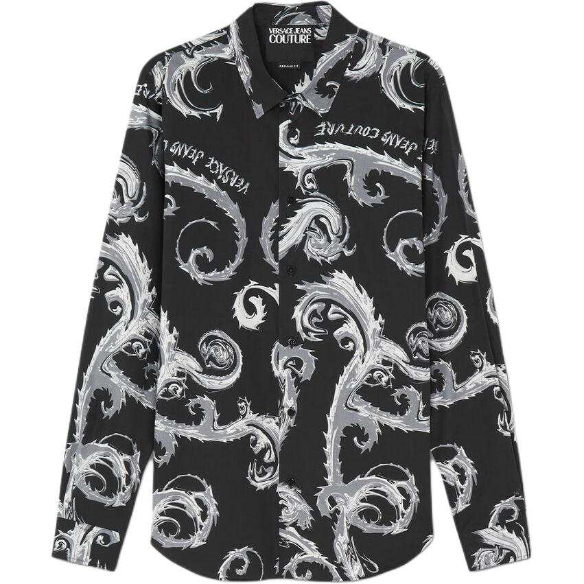 VERSACE JEANS COUTURE Chrome Couture Printed Poplin Shirt
