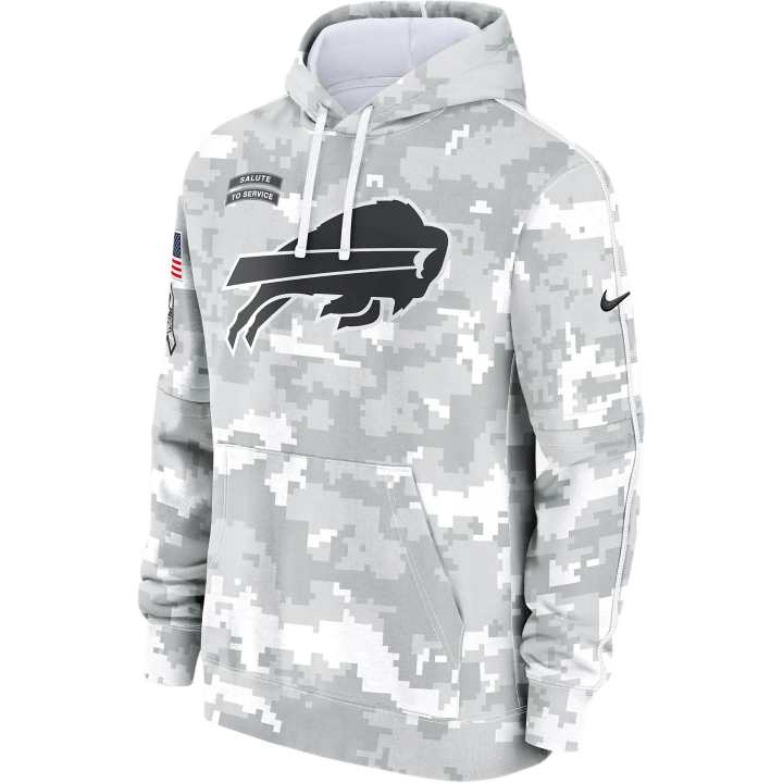 Nike Nike Buffalo Bills Salute To Service Primary Edge Club Men's Nike Nfl Pullover Hoodie