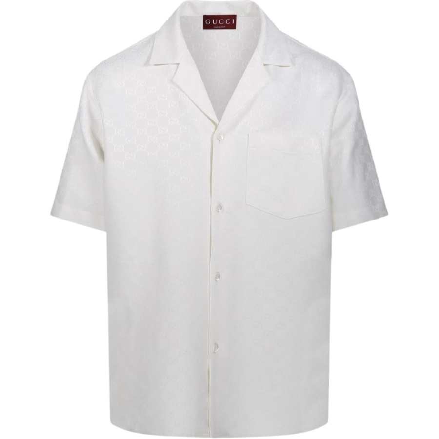GUCCI FW25 Lido Collection Shirt Men's White