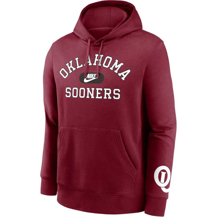 Nike Nike Oklahoma Sooners Legacy Club Foundational Men's Nike College Pullover Hoodie