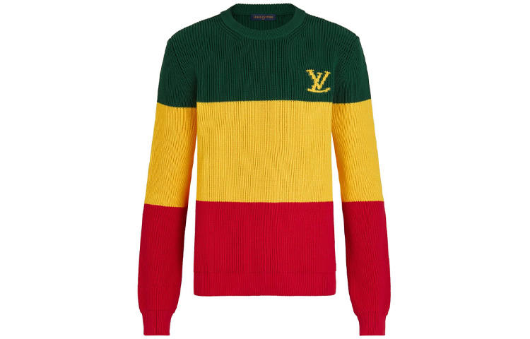 LOUIS VUITTON Pre Owned 2010s Logo Intarsia knit Jumper