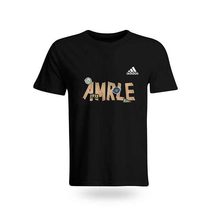 Adidas Adidas T Shirts Unisex Black Crew Neck Moderate Straight Fit