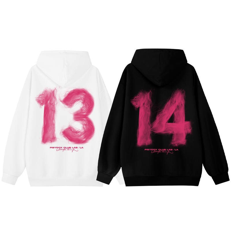 PISYPOX Sweatshirts Unisex Hooded Non Detachable Moderate Heavyweight