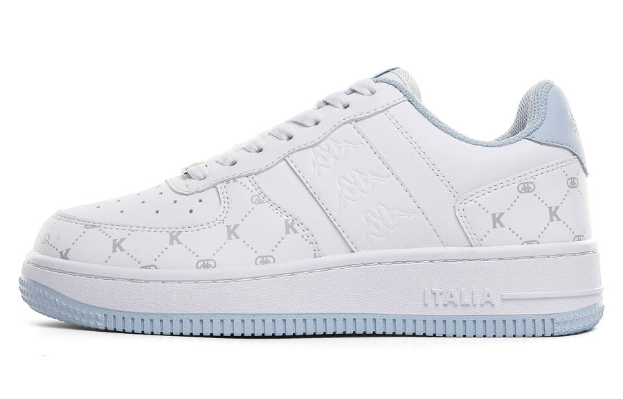Kappa Floral Back to Back Low top Skateboard Shoes Women's White Blue