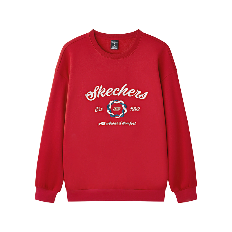 Skechers New Year Sweatshirt Men's Berry Red