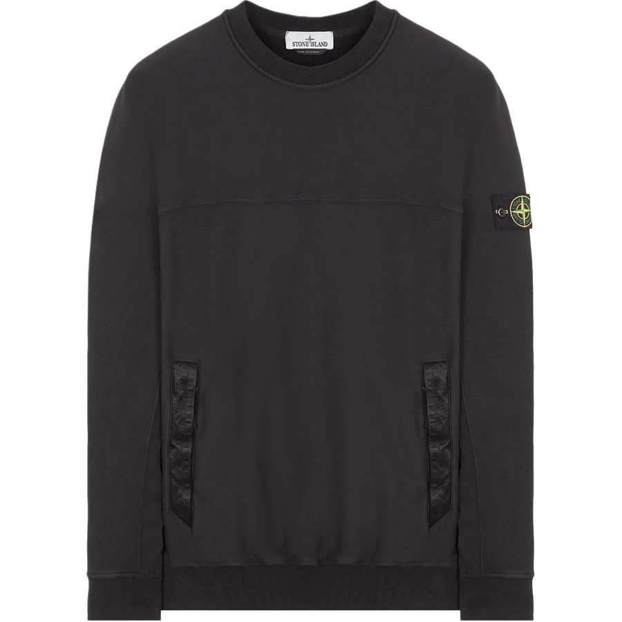 Stone Island Compass-badge cotton sweatshirt