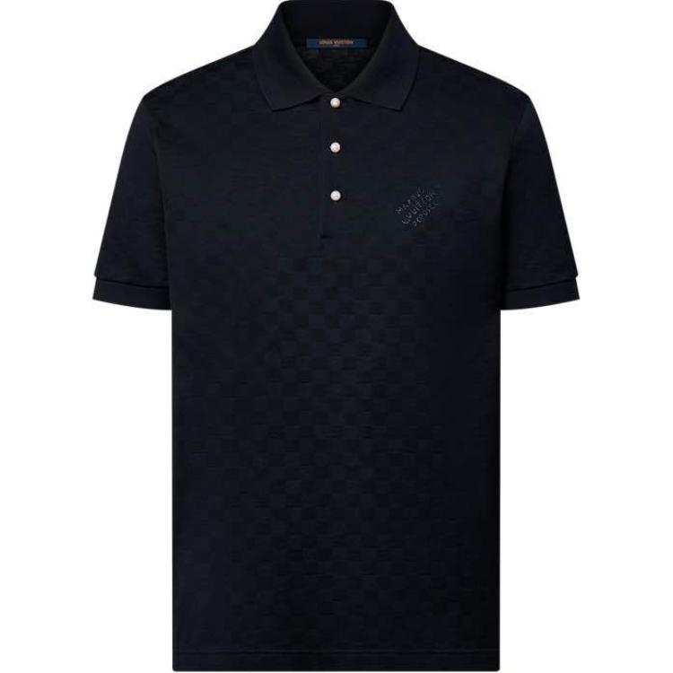 LOUIS VUITTON 1AGILG Damier Cotton Pique Polo
