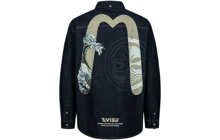EVISU EVISU Denim Shirt Men's Denim Blue