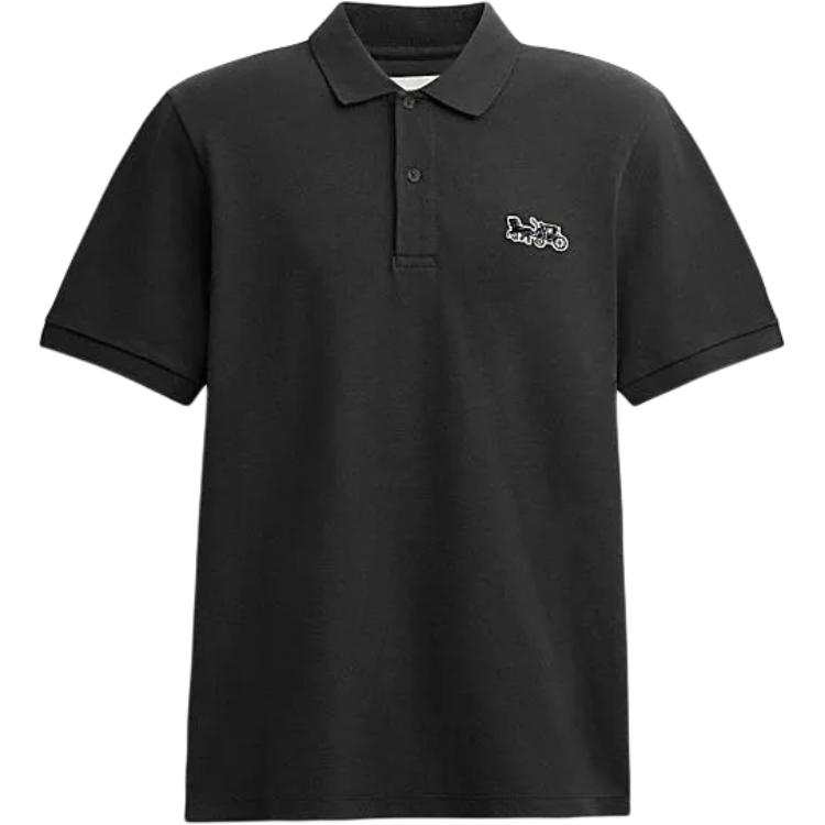 COACH COACH SS24 Polo Shirt Men's Black
