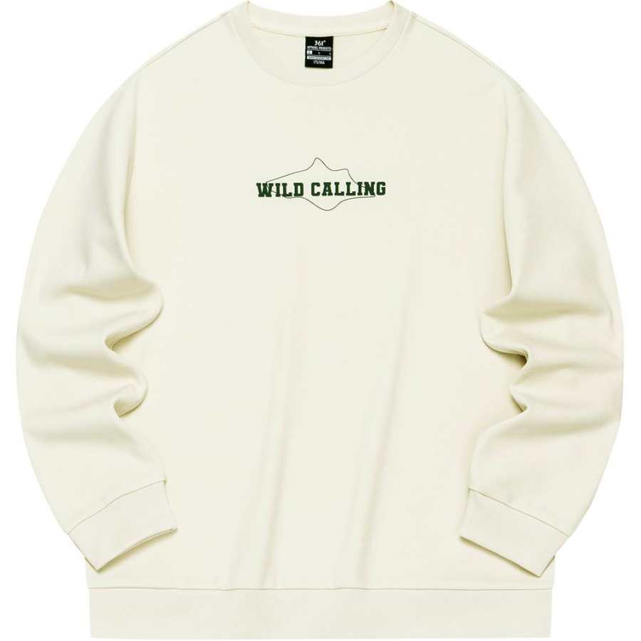 361° 361° Sweatshirt Unisex Sand Brown White
