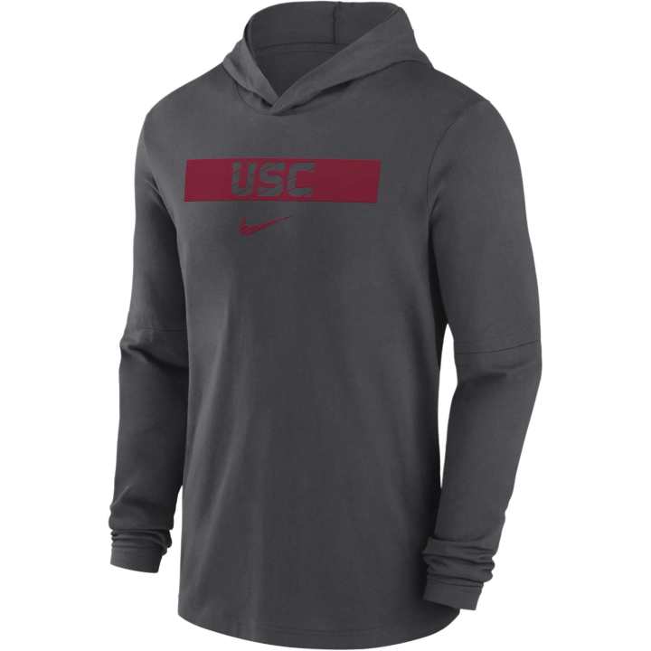 Nike Nike Usc Trojans Sideline Men's Nike Dri FIT College Long Sleeve Hooded Top
