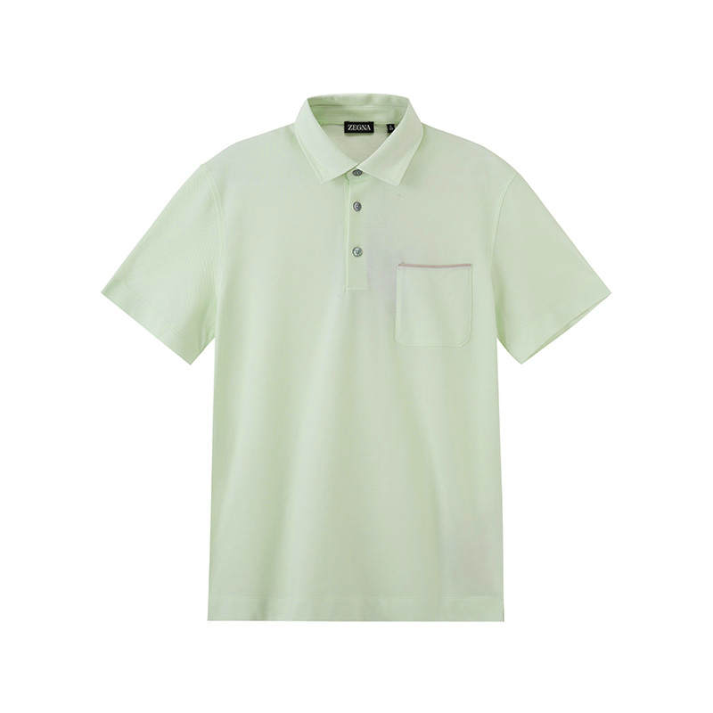 Ermenegildo Zegna SS24 Polo Shirt Men's Verdant Green