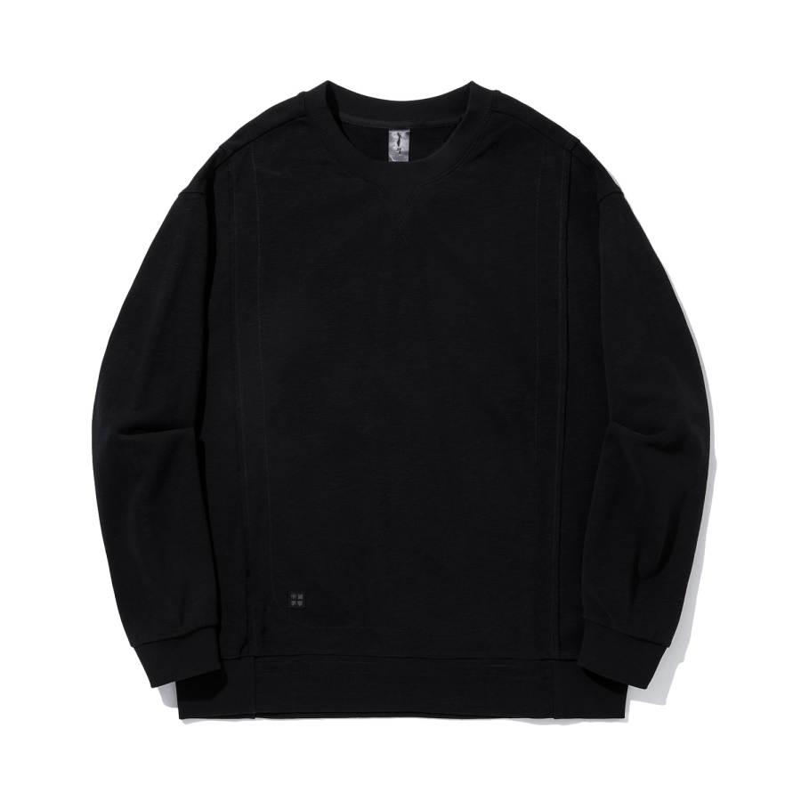 Li-Ning Li Ning Sweatshirts Men's Black Crew Neck Moderate Regular