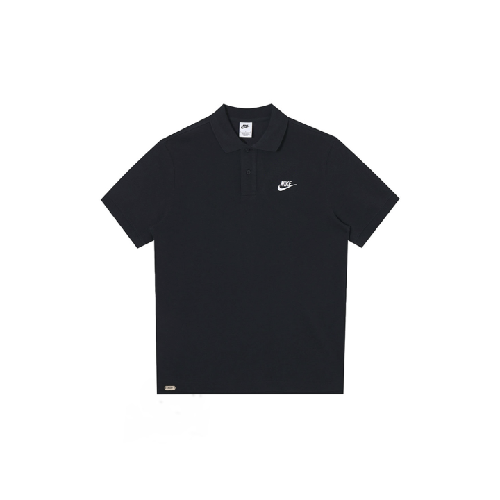 Nike Nike Polo Shirts Unisex Black Polo Collar Moderate Straight Fit