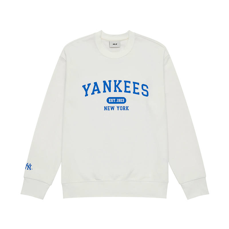 MLB Preppy Style Collection New York Yankees 24FW Sweatshirt Unisex Cream