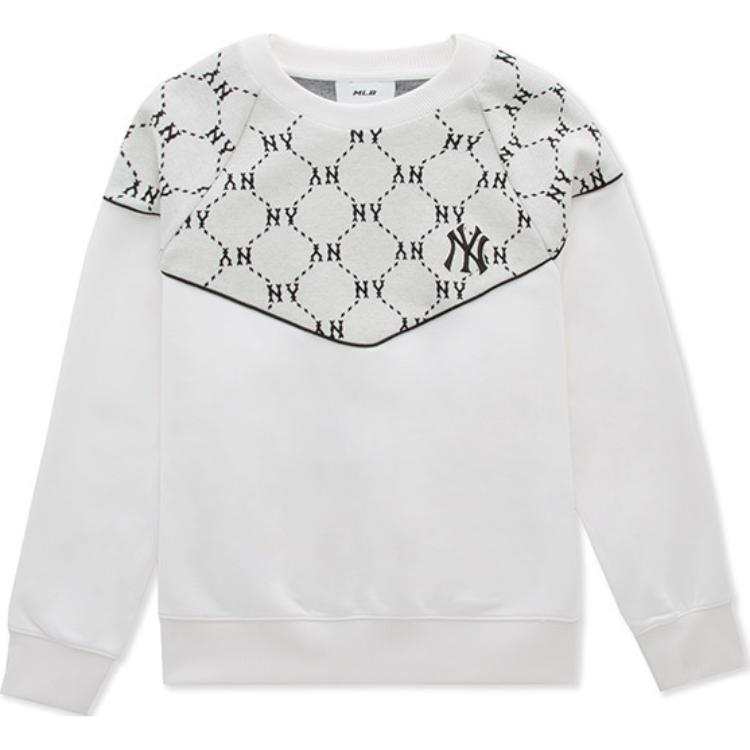 MLB MLB New York Yankees Dia Monogram Sweatshirt Unisex Cream White