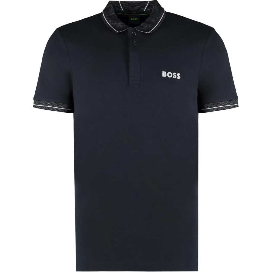 HUGO BOSS Boss Paule 1 Stripe trim Polo Shirt