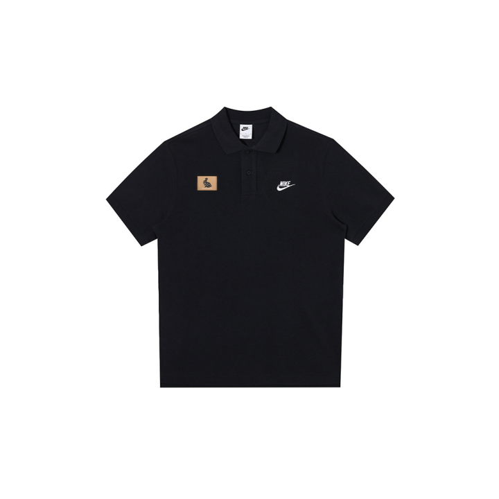 Nike Nike Polo Shirts Unisex Black Polo Collar Moderate Straight Fit
