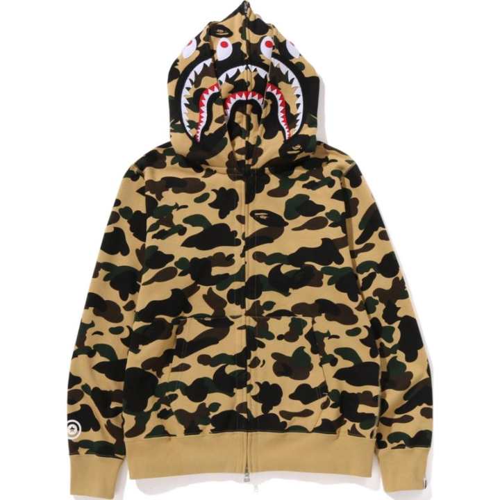 A BATHING APE Bape 1st Camo Shark Full Zip Double Hoodie SS25