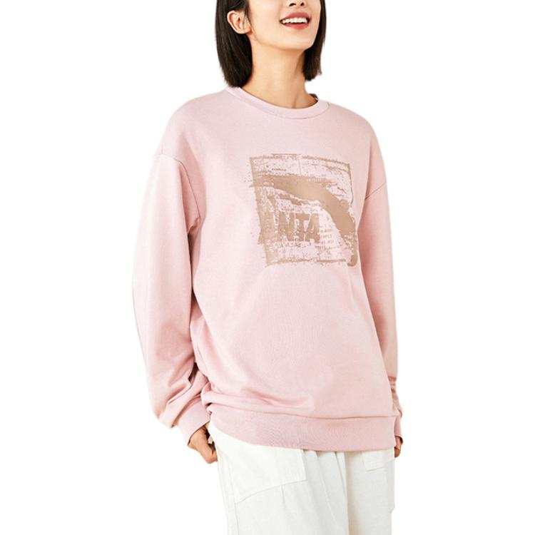 Anta Lifestyle Collection Sports Lifestyle Collection Sweatshirt Unisex Sulfur Mist Pink