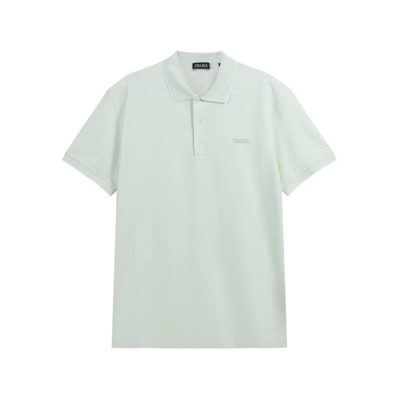 Ermenegildo Zegna SS24 Polo Shirt Men's Verdant Green