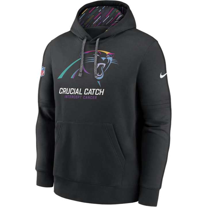 Nike Nike Carolina Panthers Crucial Catch Club Men's Nike Nfl Pullover Hoodie