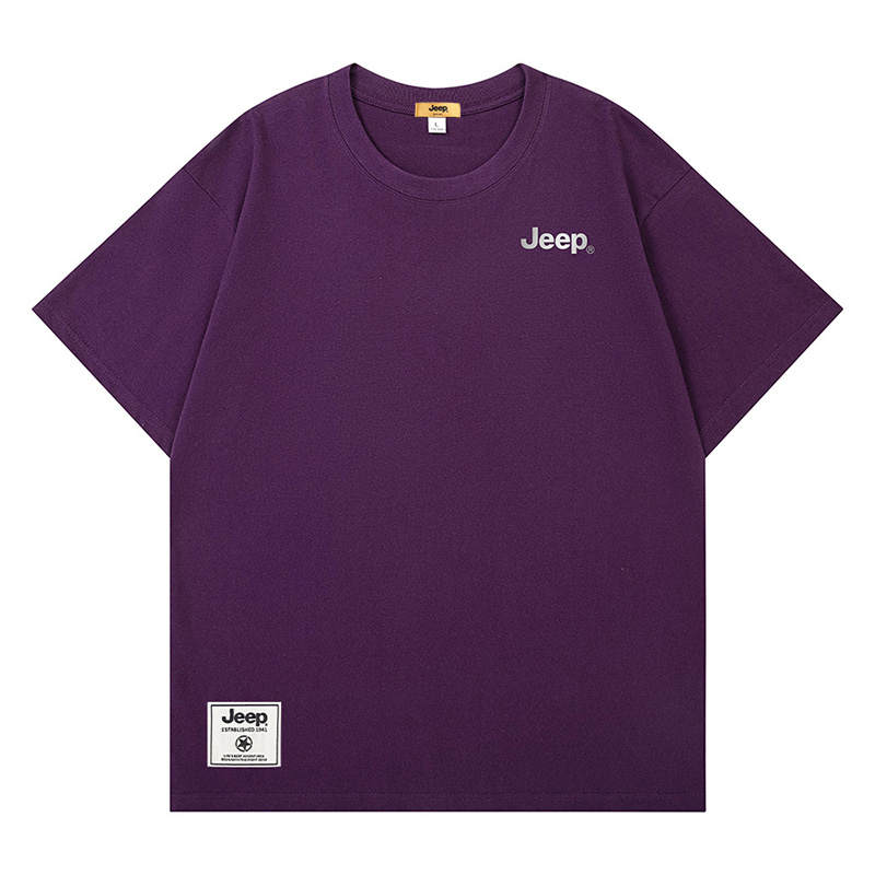 Jeep T Shirts Unisex Crew Neck Thin Straight Fit